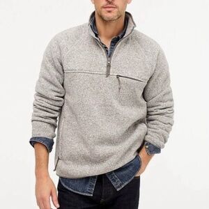 Men's Gray Quarter-Zip Jacket